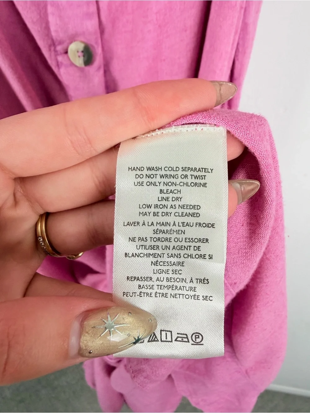 NWT Free People String of Hearts Maxi Dress Pink XS